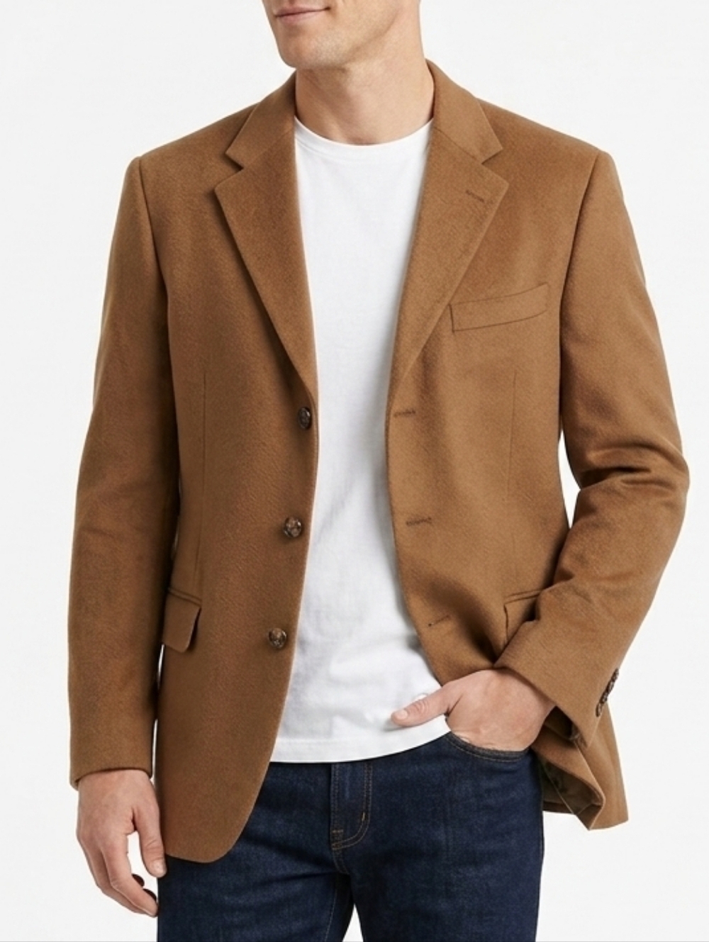 Vintage Jack Victor Collection Brown Cashmere Blazer
